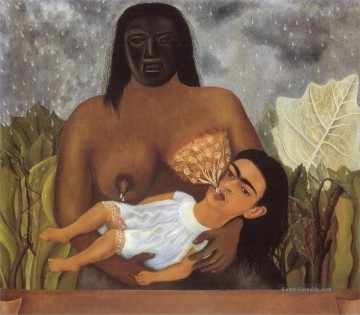 Meine Krankenschwester und ich Frida Kahlo Feminismus Ölgemälde